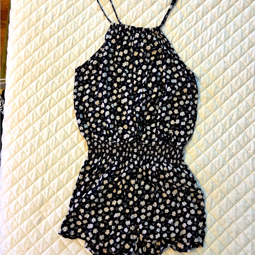 Rails Black and White Floral Kids Bodysuit